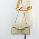 GUCCI GG Canvas Guccissima Horsebit Chain Horsebit Bag 295402 Auth ep13311-22