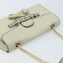 GUCCI GG Canvas Guccissima Horsebit Chain Horsebit Bag 295402 Auth ep13311-6