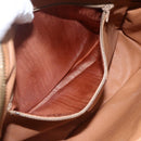 CELINE Macadam Canvas Shoulder Bag PVC Leather Brown Gold Auth ep13312-11