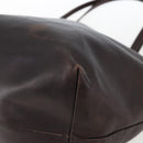 LOEWE Tote Bag Leather Brown Gold Auth ep13313-15