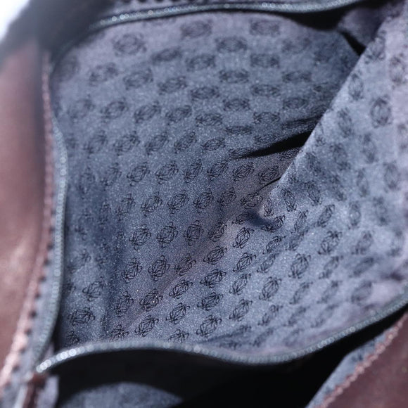 LOEWE Tote Bag Leather Brown Gold Auth ep13313