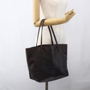 LOEWE Tote Bag Leather Brown Gold Auth ep13313-21