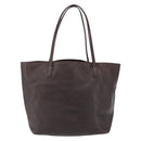 LOEWE Tote Bag Leather Brown Gold Auth ep13313-13