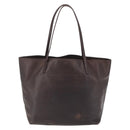 LOEWE Tote Bag Leather Brown Gold Auth ep13313-2