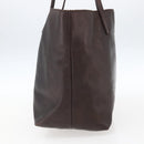 LOEWE Tote Bag Leather Brown Gold Auth ep13313-4
