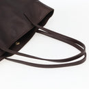 LOEWE Tote Bag Leather Brown Gold Auth ep13313-7