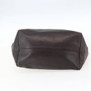 LOEWE Tote Bag Leather Brown Gold Auth ep13313-5