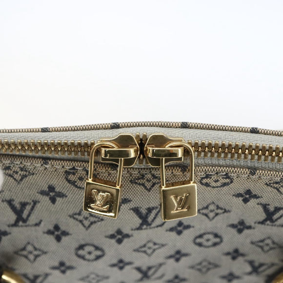 LOUIS VUITTON Monogram Mini Alma Haut Hand Bag Blue M92202 LV Auth ep13315A