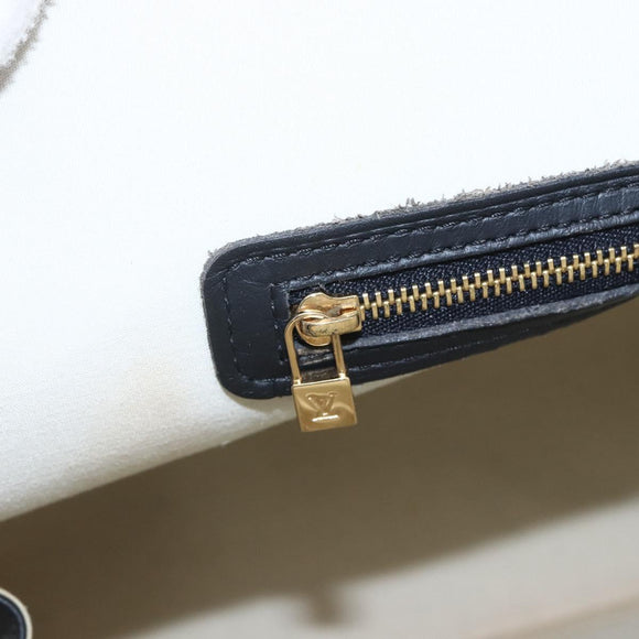 LOUIS VUITTON Monogram Mini Alma Haut Hand Bag Blue M92202 LV Auth ep13315A