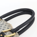 LOUIS VUITTON Monogram Mini Alma Haut Hand Bag Blue M92202 LV Auth ep13315A-8