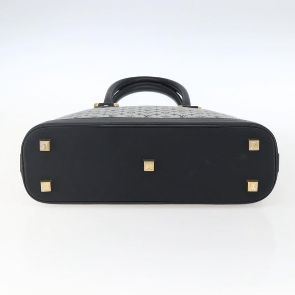 LOUIS VUITTON Monogram Mini Alma Haut Hand Bag Blue M92202 LV Auth ep13315A