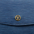 LOUIS VUITTON Epi Montaigne 27 Clutch Bag Blue M52655 LV Auth ep13321-17