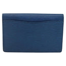 LOUIS VUITTON Epi Montaigne 27 Clutch Bag Blue M52655 LV Auth ep13321-2