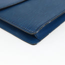 LOUIS VUITTON Epi Montaigne 27 Clutch Bag Blue M52655 LV Auth ep13321-14