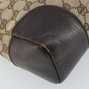 GUCCI GG Canvas Shoulder Bag Beige Silver 114273 Auth ep13324-8