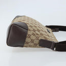 GUCCI GG Canvas Shoulder Bag Beige Silver 114273 Auth ep13324-3