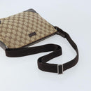 GUCCI GG Canvas Shoulder Bag Beige Silver 114273 Auth ep13324-7