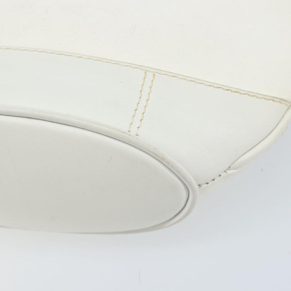 GUCCI Micro GG Supreme Shoulder Bag PVC White Gold Auth ep13326