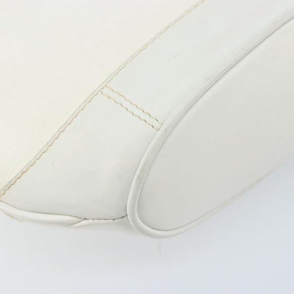 GUCCI Micro GG Supreme Shoulder Bag PVC White Gold Auth ep13326
