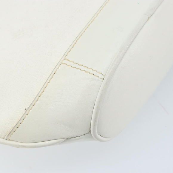 GUCCI Micro GG Supreme Shoulder Bag PVC White Gold Auth ep13326