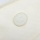 GUCCI Micro GG Supreme Shoulder Bag PVC White Gold Auth ep13326-17