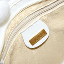 GUCCI Micro GG Supreme Shoulder Bag PVC White Gold Auth ep13326-18