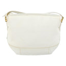GUCCI Micro GG Supreme Shoulder Bag PVC White Gold Auth ep13326-2