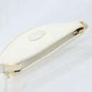 GUCCI Micro GG Supreme Shoulder Bag PVC White Gold Auth ep13326-6