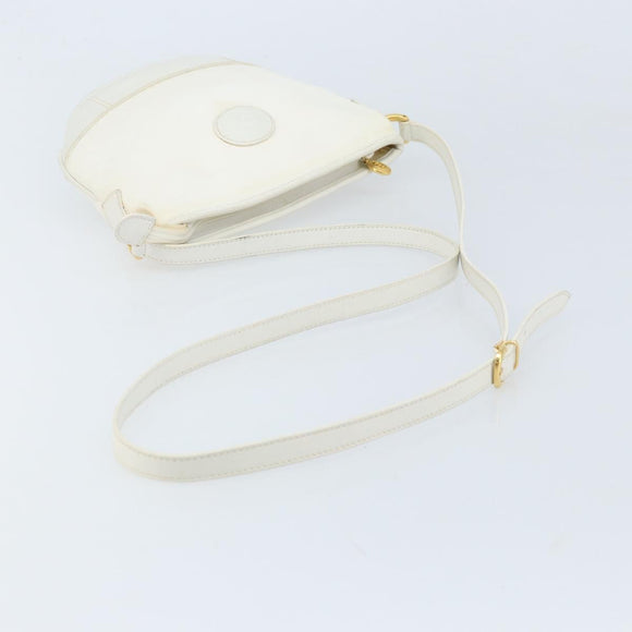 GUCCI Micro GG Supreme Shoulder Bag PVC White Gold Auth ep13326