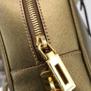 PRADA Handtasche Saffiano Leder Goldfarben Auth ep13327A-17