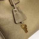 PRADA Handtasche Saffiano Leder Goldfarben Auth ep13327A-10
