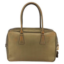 PRADA Handtasche Saffiano Leder Goldfarben Auth ep13327A-2