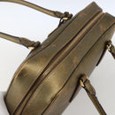 PRADA Handtasche Saffiano Leder Goldfarben Auth ep13327A-6