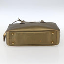 PRADA Handtasche Saffiano Leder Goldfarben Auth ep13327A-5