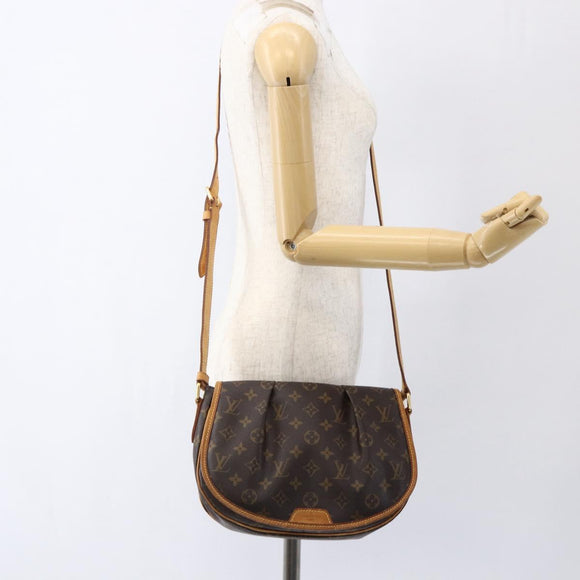 LOUIS VUITTON Monogram Menilmontant PM Shoulder Bag M40474 LV Auth ep13331