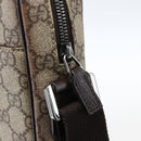 GUCCI GG Supreme Shoulder Bag PVC Beige Silver 122754 Auth ep13334-15