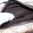 GUCCI GG Supreme Shoulder Bag PVC Beige Silver 122754 Auth ep13334-22