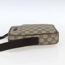 GUCCI GG Supreme Shoulder Bag PVC Beige Silver 122754 Auth ep13334-4
