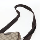 GUCCI GG Supreme Shoulder Bag PVC Beige Silver 122754 Auth ep13334-8
