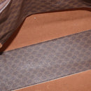 CELINE Macadam Canvas Tote Bag PVC Leather Brown Gold Auth ep13337-10