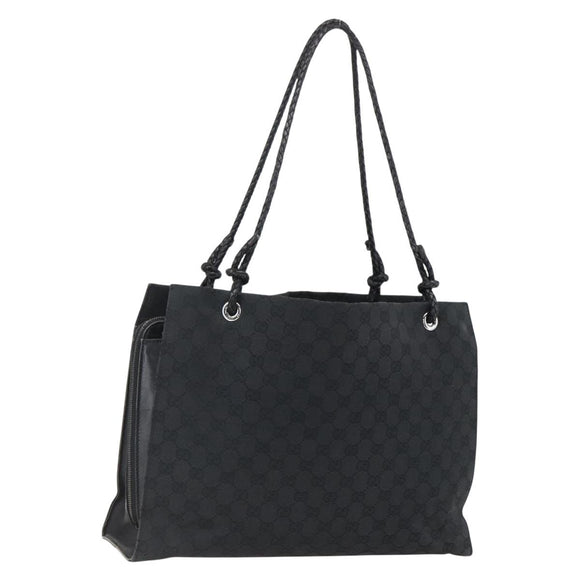 GUCCI GG Canvas Tote Bag Black 109140 Auth ep13339