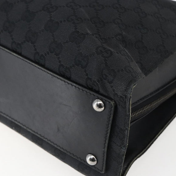 GUCCI GG Canvas Tote Bag Black 109140 Auth ep13339
