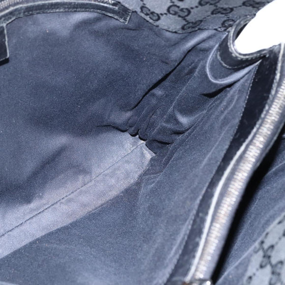 GUCCI GG Canvas Tote Bag Black 109140 Auth ep13339