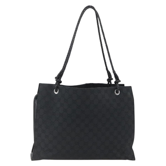 GUCCI GG Canvas Tote Bag Black 109140 Auth ep13339