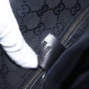 GUCCI GG Canvas Tote Bag Black 109140 Auth ep13339-12