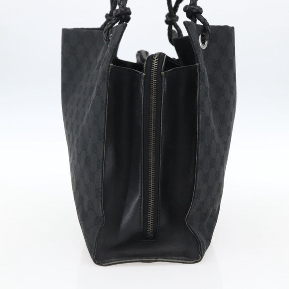 GUCCI GG Canvas Tote Bag Black 109140 Auth ep13339