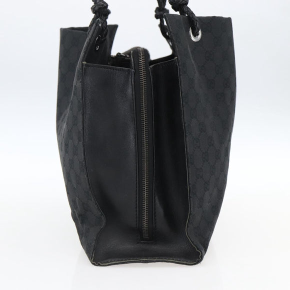 GUCCI GG Canvas Tote Bag Black 109140 Auth ep13339