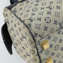 LOUIS VUITTON Monogram Mini Josephine PM Hand Bag Blue M92049 LV Auth ep13340-14