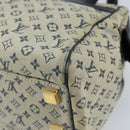 LOUIS VUITTON Monogram Mini Josephine PM Hand Bag Blue M92049 LV Auth ep13340-15