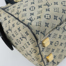 LOUIS VUITTON Monogram Mini Josephine PM Hand Bag Blue M92049 LV Auth ep13340-16